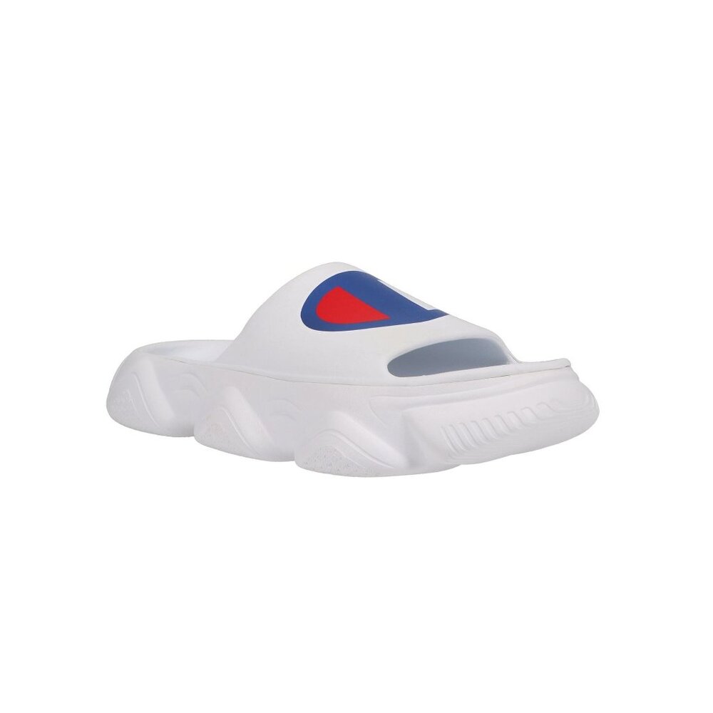 Champion Kid Meloso Squish Slides Slipon Sandal Shoe CP102003Y White Blue Size 2